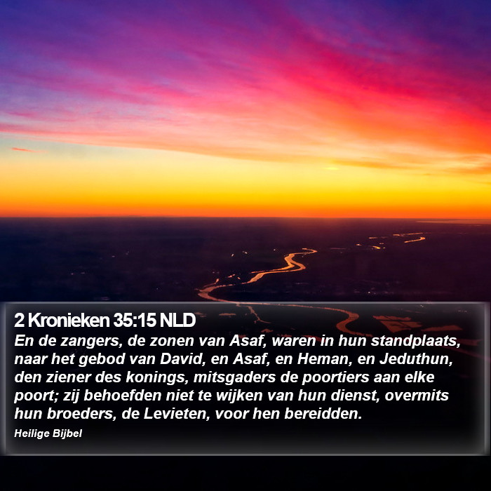 2 Kronieken 35:15 NLD Bible Study