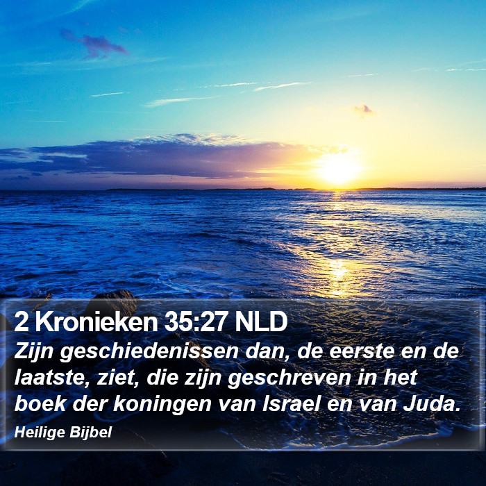 2 Kronieken 35:27 NLD Bible Study