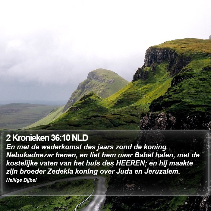 2 Kronieken 36:10 NLD Bible Study