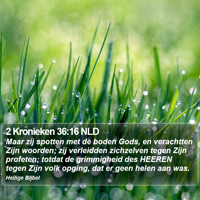 2 Kronieken 36:16 NLD Bible Study