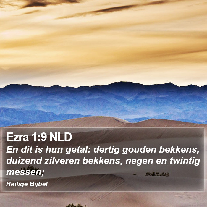 Ezra 1:9 NLD Bible Study