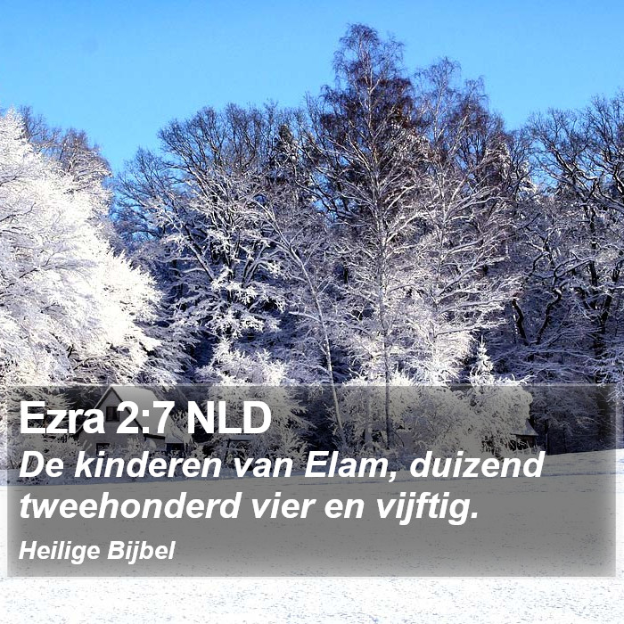 Ezra 2:7 NLD Bible Study