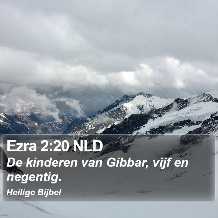Ezra 2:20 NLD Bible Study