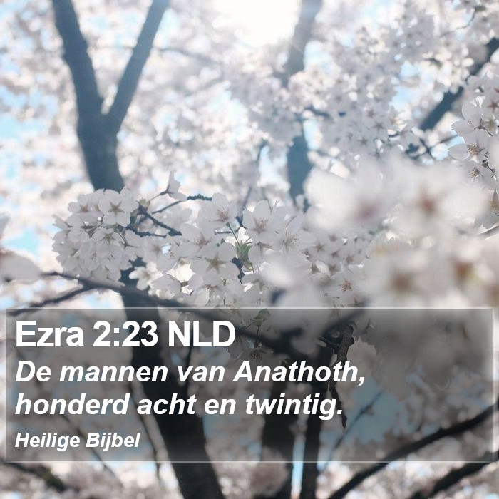 Ezra 2:23 NLD Bible Study