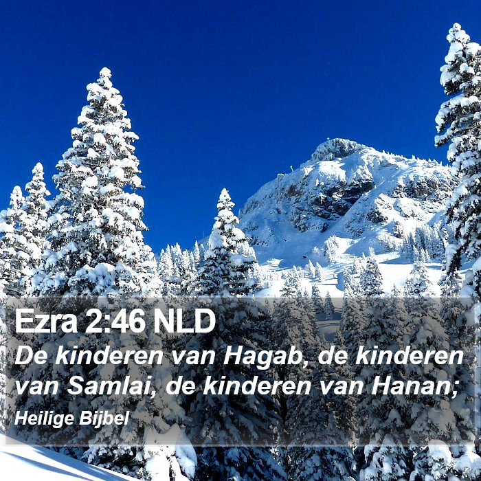 Ezra 2:46 NLD Bible Study