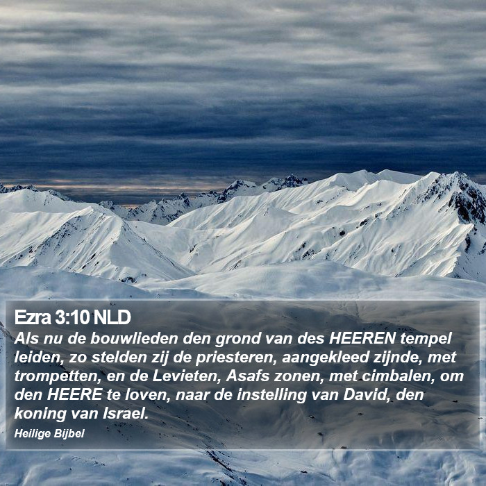 Ezra 3:10 NLD Bible Study