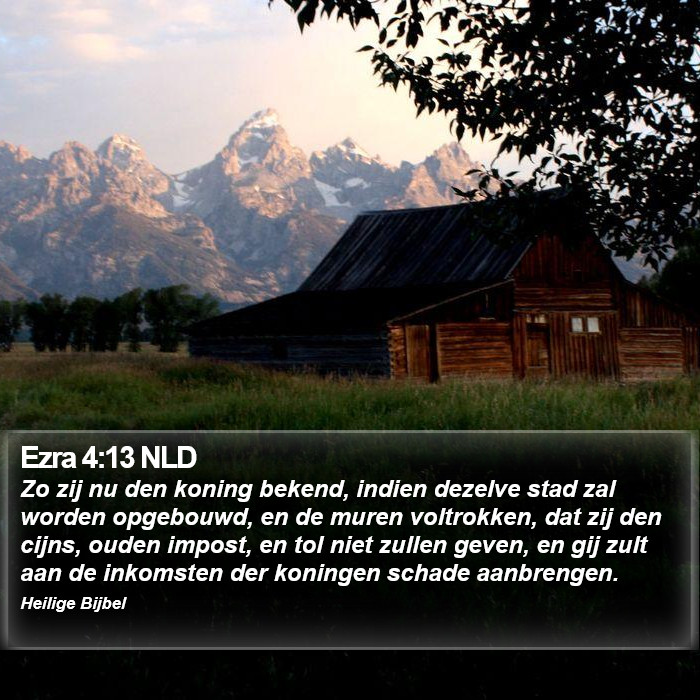 Ezra 4:13 NLD Bible Study