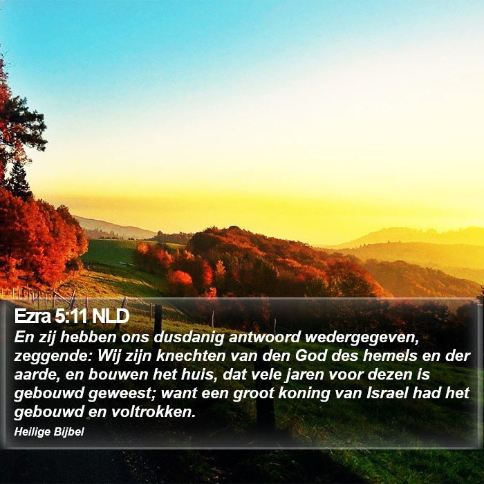 Ezra 5:11 NLD Bible Study