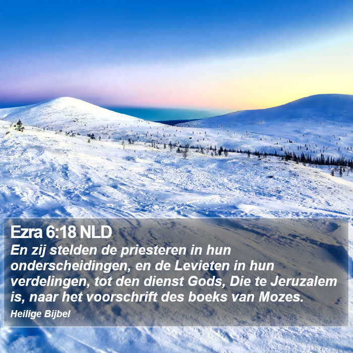 Ezra 6:18 NLD Bible Study