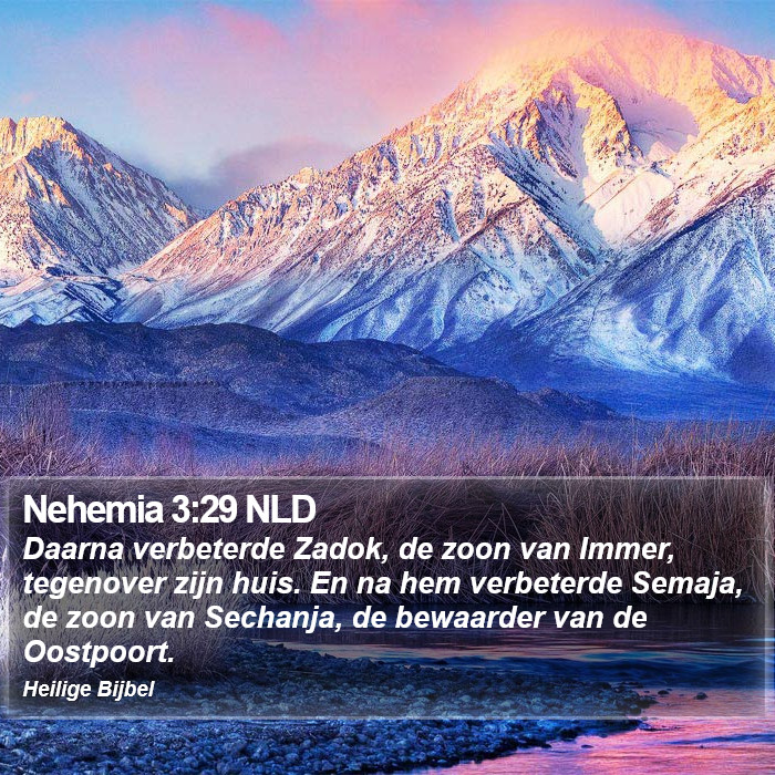 Nehemia 3:29 NLD Bible Study