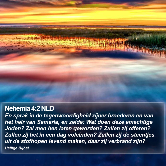 Nehemia 4:2 NLD Bible Study