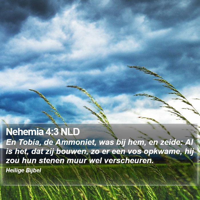 Nehemia 4:3 NLD Bible Study