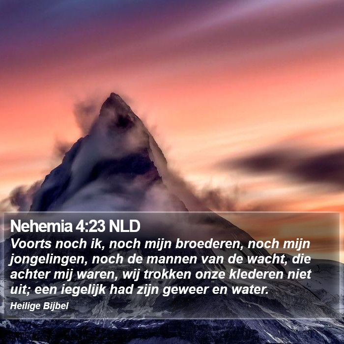 Nehemia 4:23 NLD Bible Study