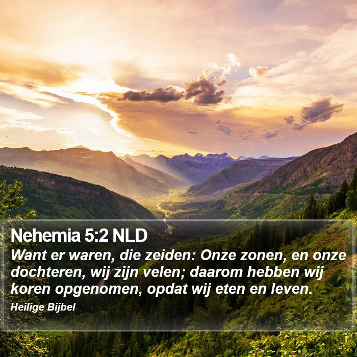 Nehemia 5:2 NLD Bible Study