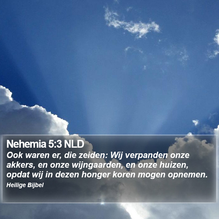 Nehemia 5:3 NLD Bible Study