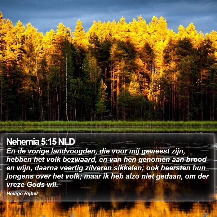 Nehemia 5:15 NLD Bible Study