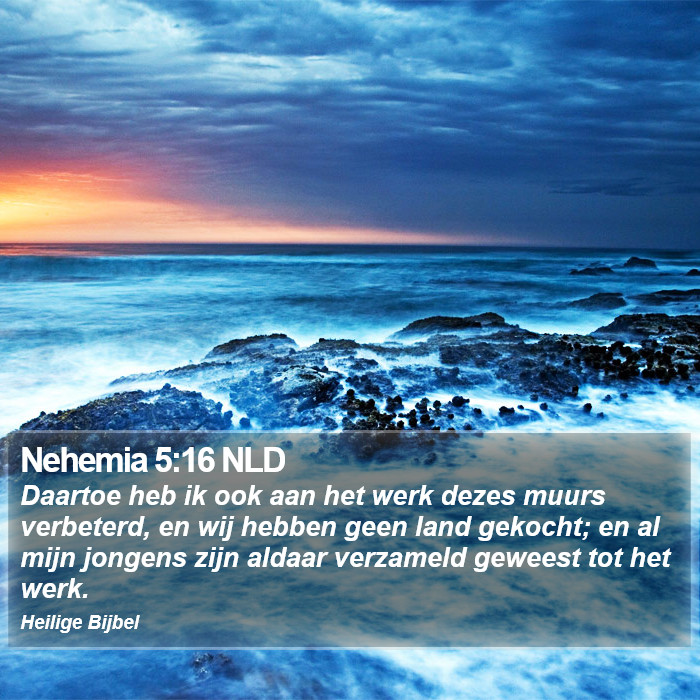 Nehemia 5:16 NLD Bible Study