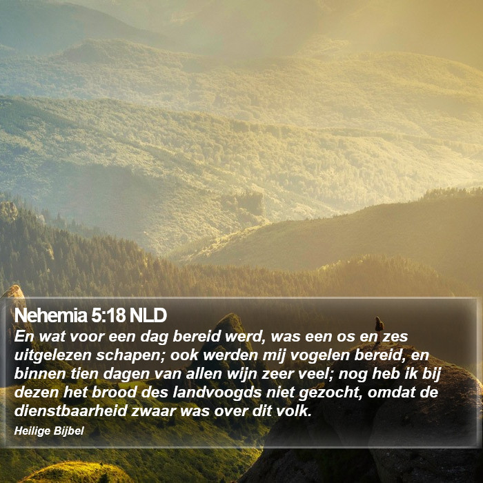 Nehemia 5:18 NLD Bible Study