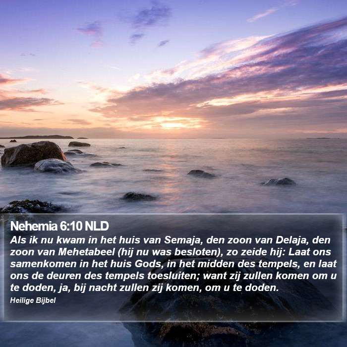 Nehemia 6:10 NLD Bible Study