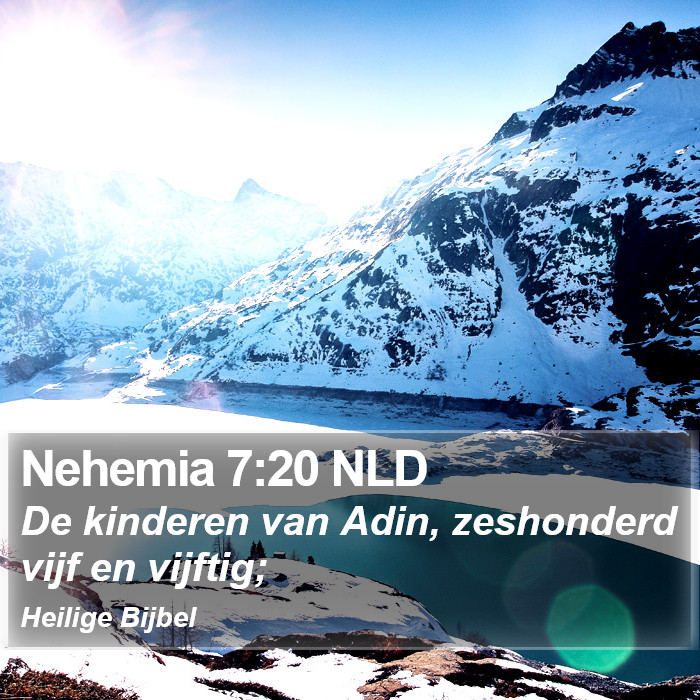 Nehemia 7:20 NLD Bible Study