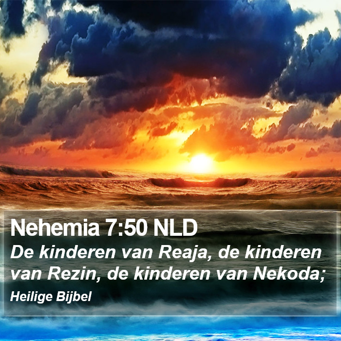Nehemia 7:50 NLD Bible Study