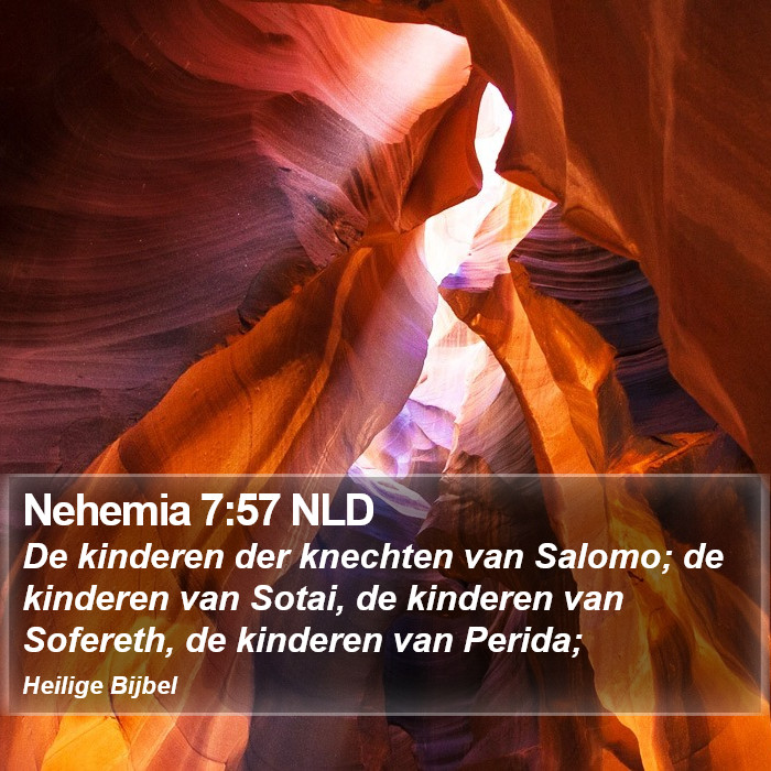 Nehemia 7:57 NLD Bible Study