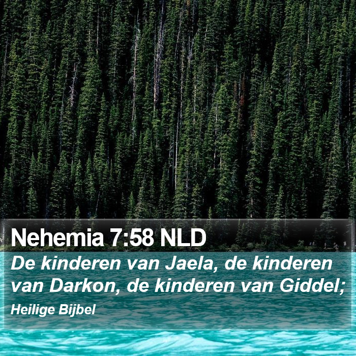 Nehemia 7:58 NLD Bible Study