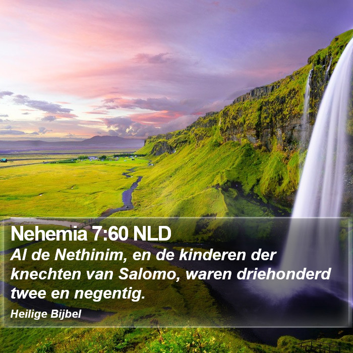 Nehemia 7:60 NLD Bible Study