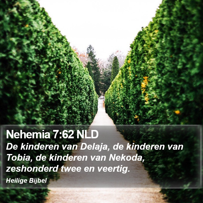 Nehemia 7:62 NLD Bible Study
