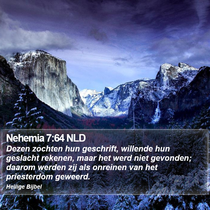 Nehemia 7:64 NLD Bible Study