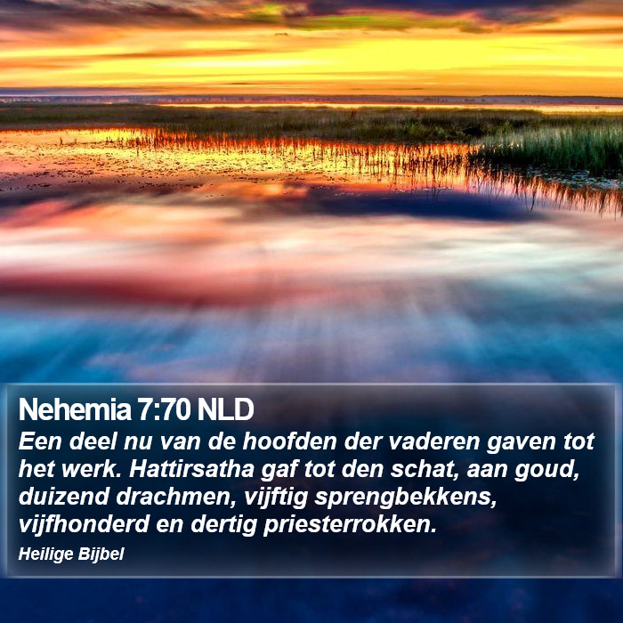 Nehemia 7:70 NLD Bible Study