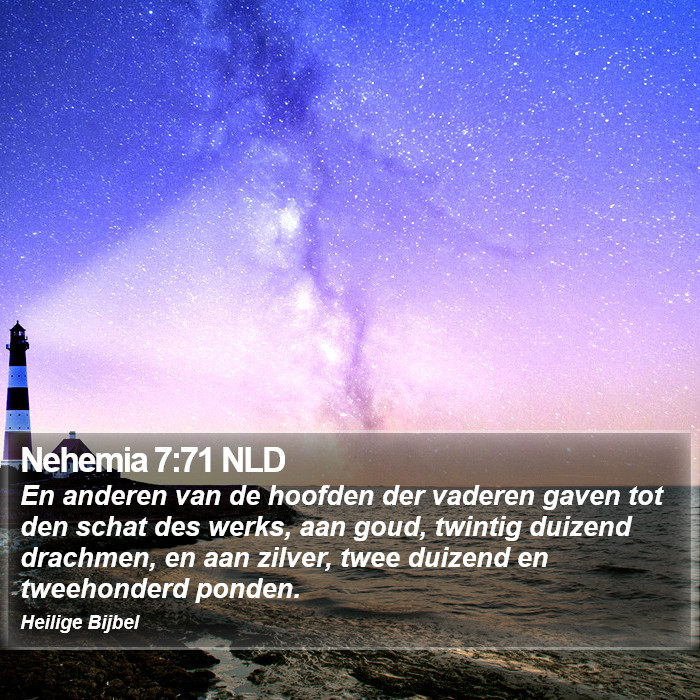 Nehemia 7:71 NLD Bible Study