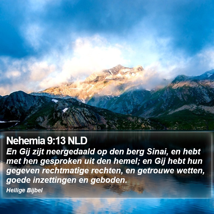 Nehemia 9:13 NLD Bible Study
