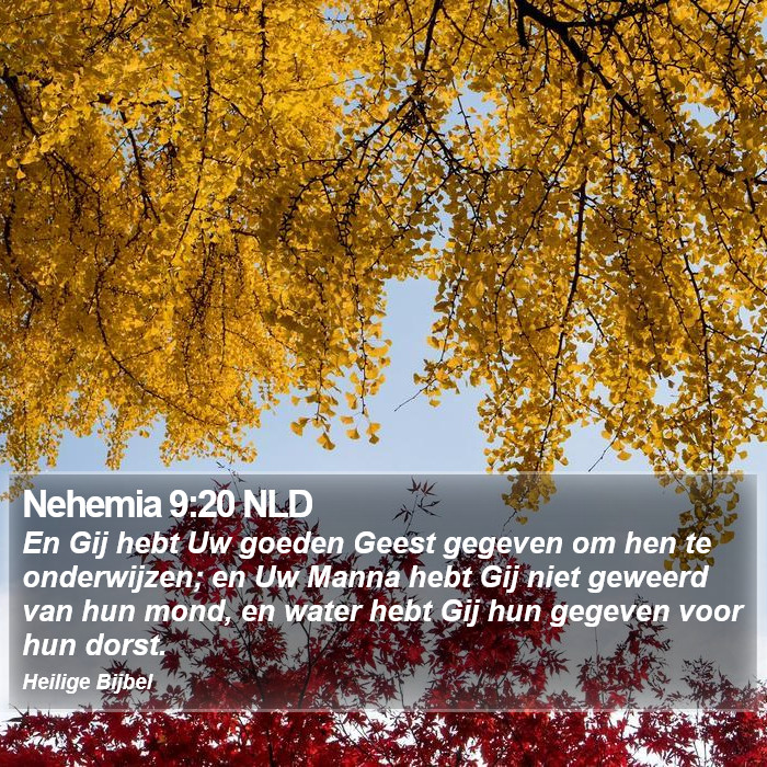 Nehemia 9:20 NLD Bible Study