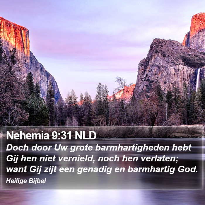 Nehemia 9:31 NLD Bible Study