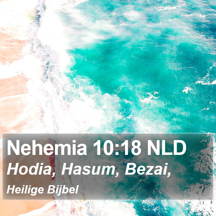 Nehemia 10:18 NLD Bible Study