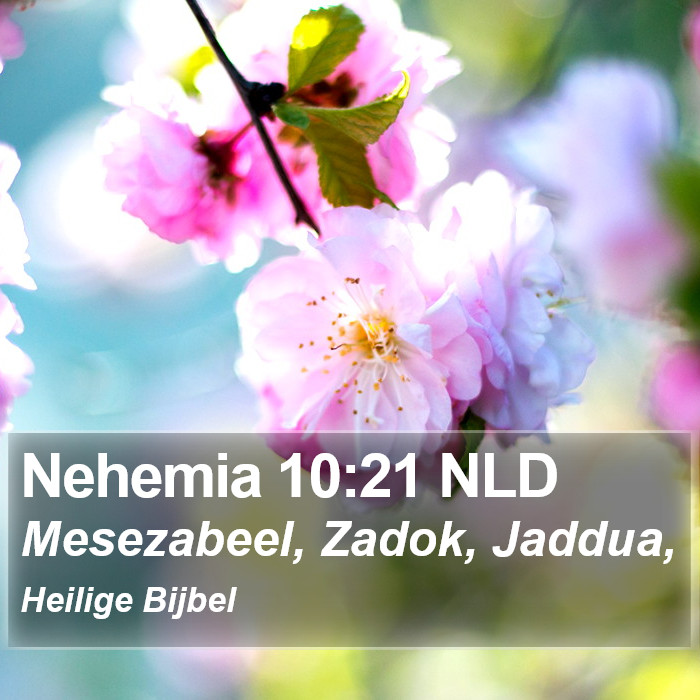 Nehemia 10:21 NLD Bible Study