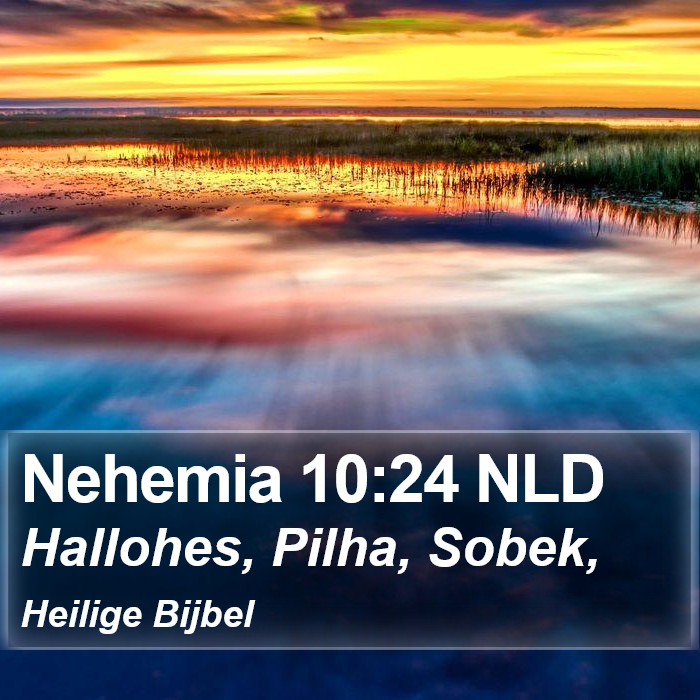 Nehemia 10:24 NLD Bible Study