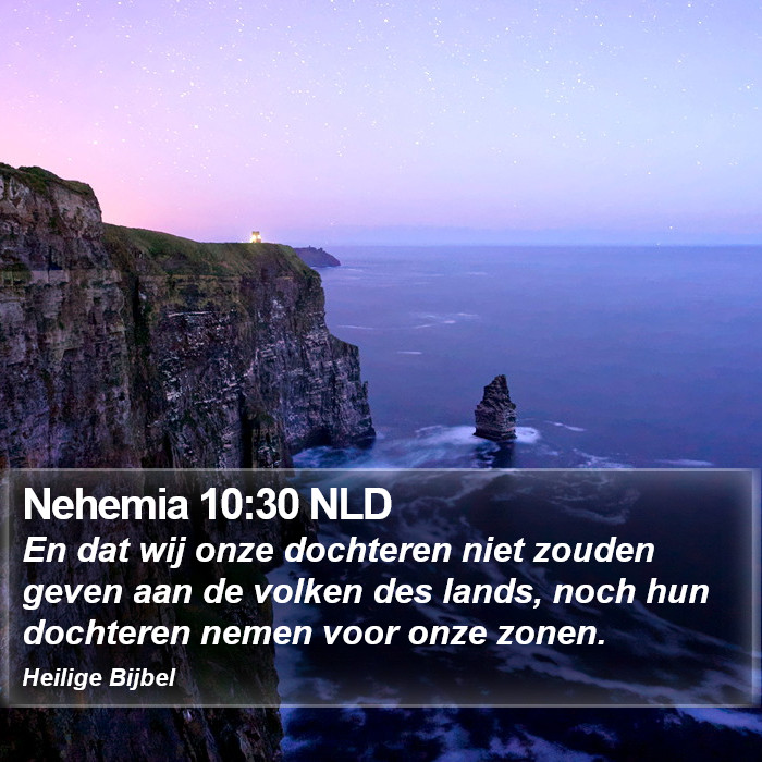 Nehemia 10:30 NLD Bible Study