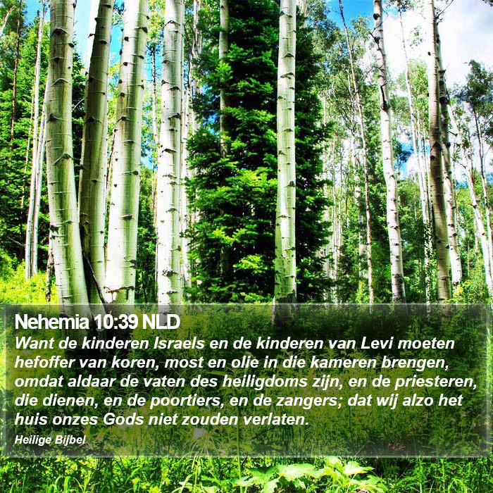 Nehemia 10:39 NLD Bible Study