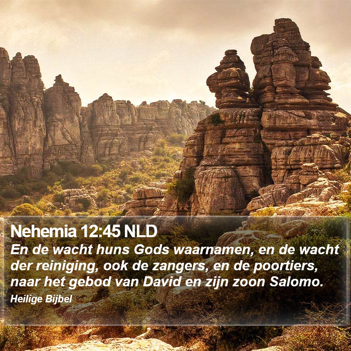 Nehemia 12:45 NLD Bible Study