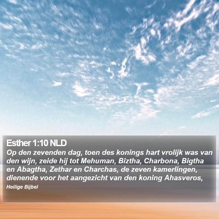 Esther 1:10 NLD Bible Study