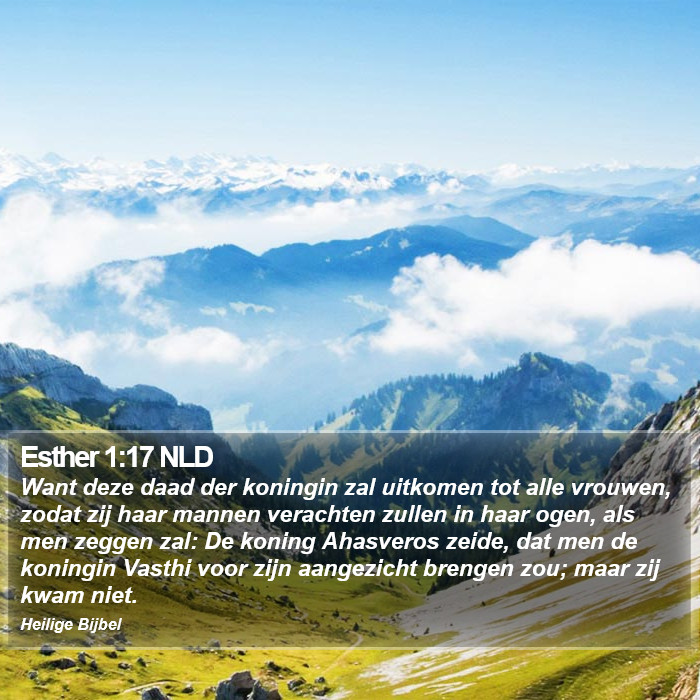 Esther 1:17 NLD Bible Study