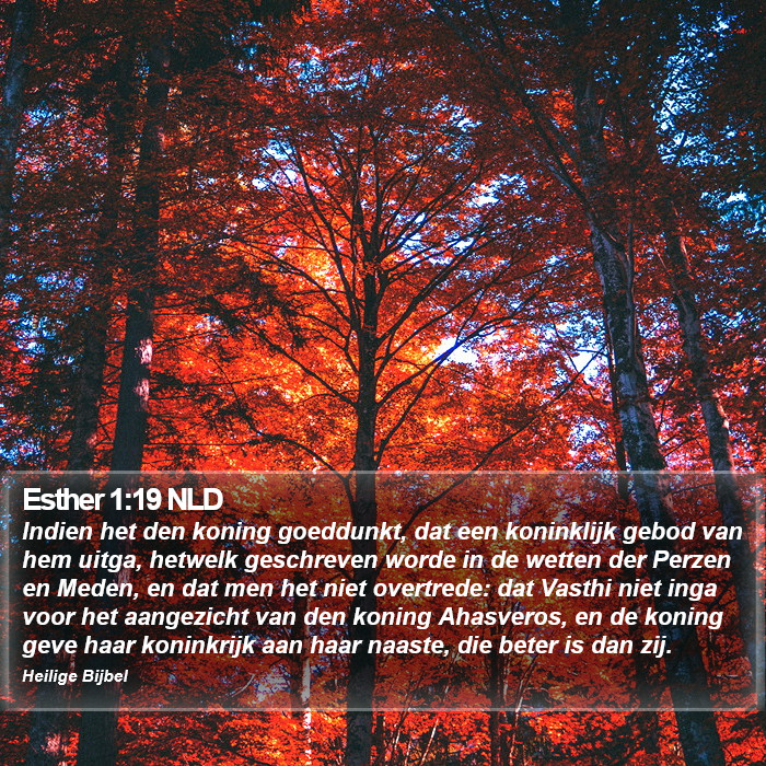 Esther 1:19 NLD Bible Study