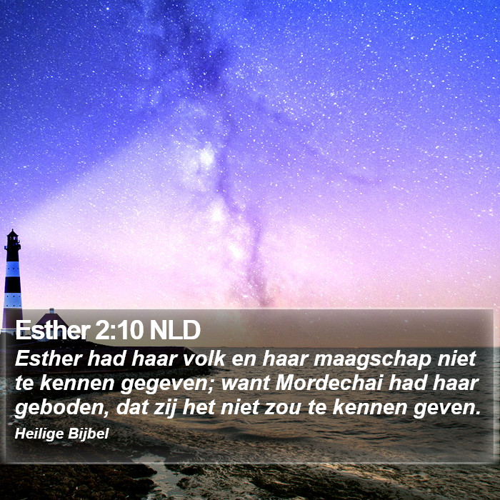 Esther 2:10 NLD Bible Study