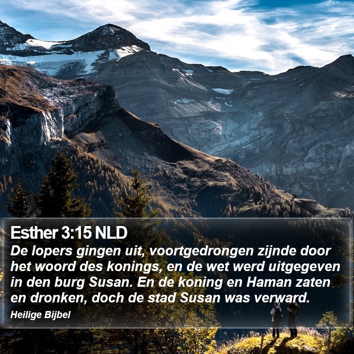 Esther 3:15 NLD Bible Study