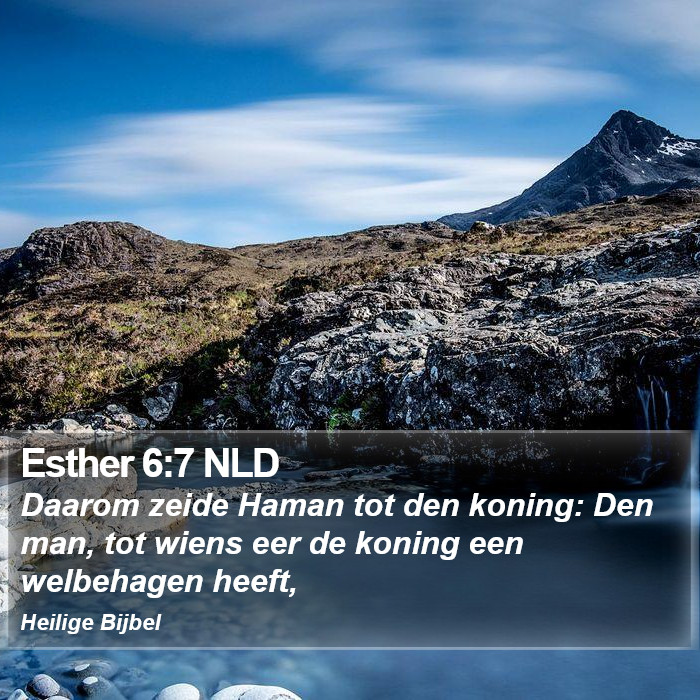 Esther 6:7 NLD Bible Study