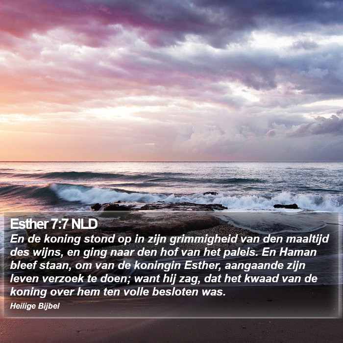 Esther 7:7 NLD Bible Study