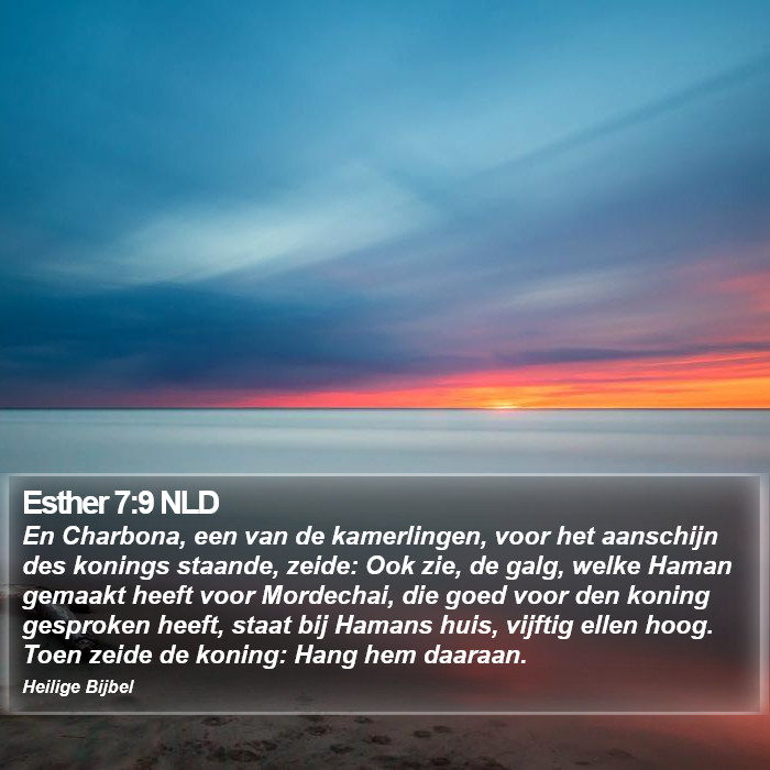 Esther 7:9 NLD Bible Study