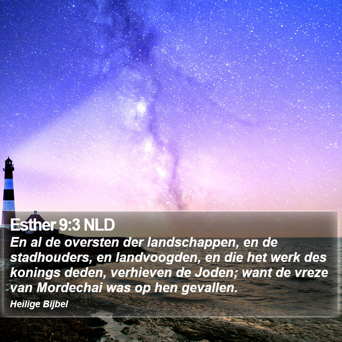 Esther 9:3 NLD Bible Study